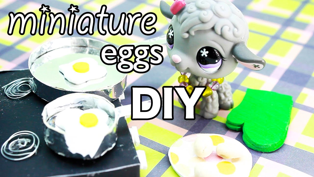miniature eggs and scrambled eggs DIY