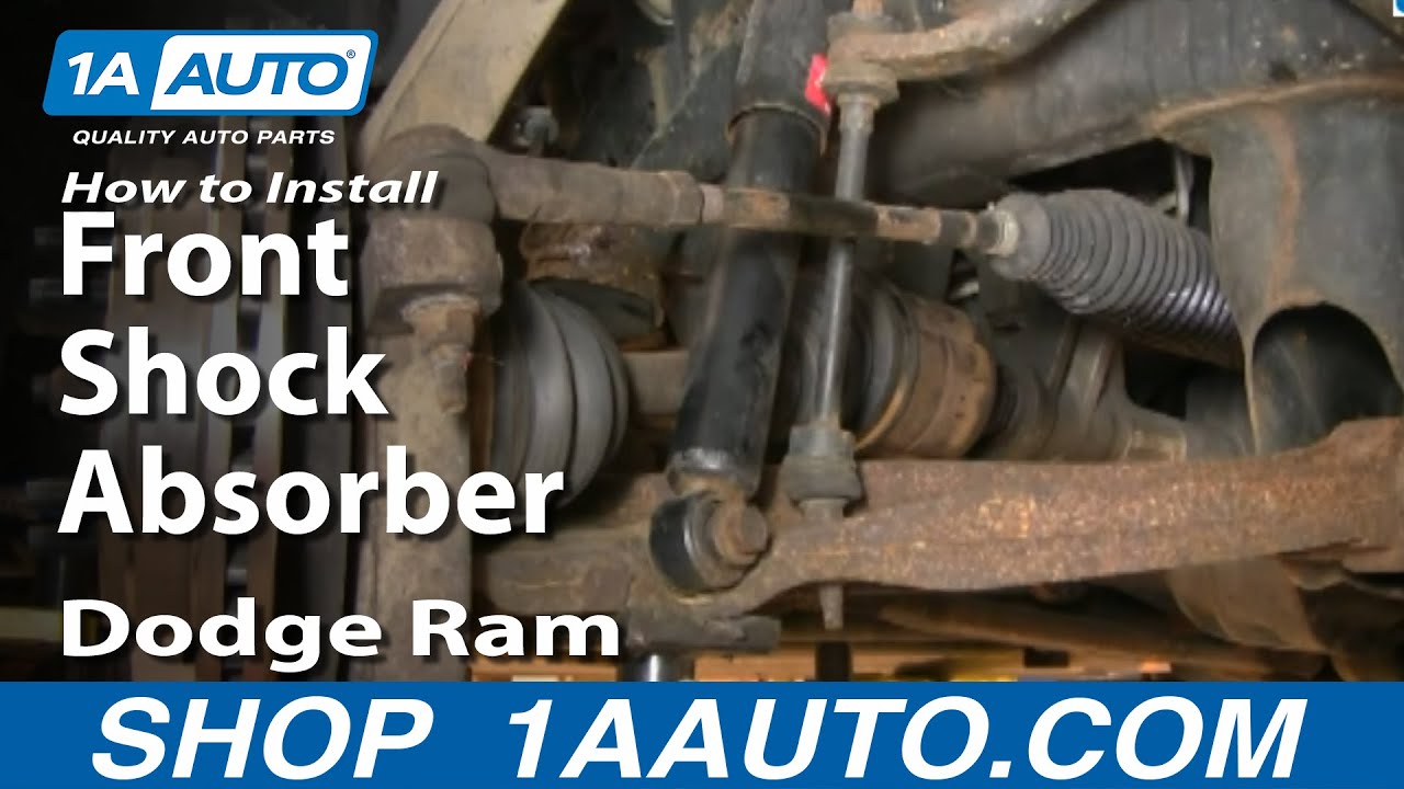 Как заменить передние амортизаторы Dodge Ram 1500 02-05 годов