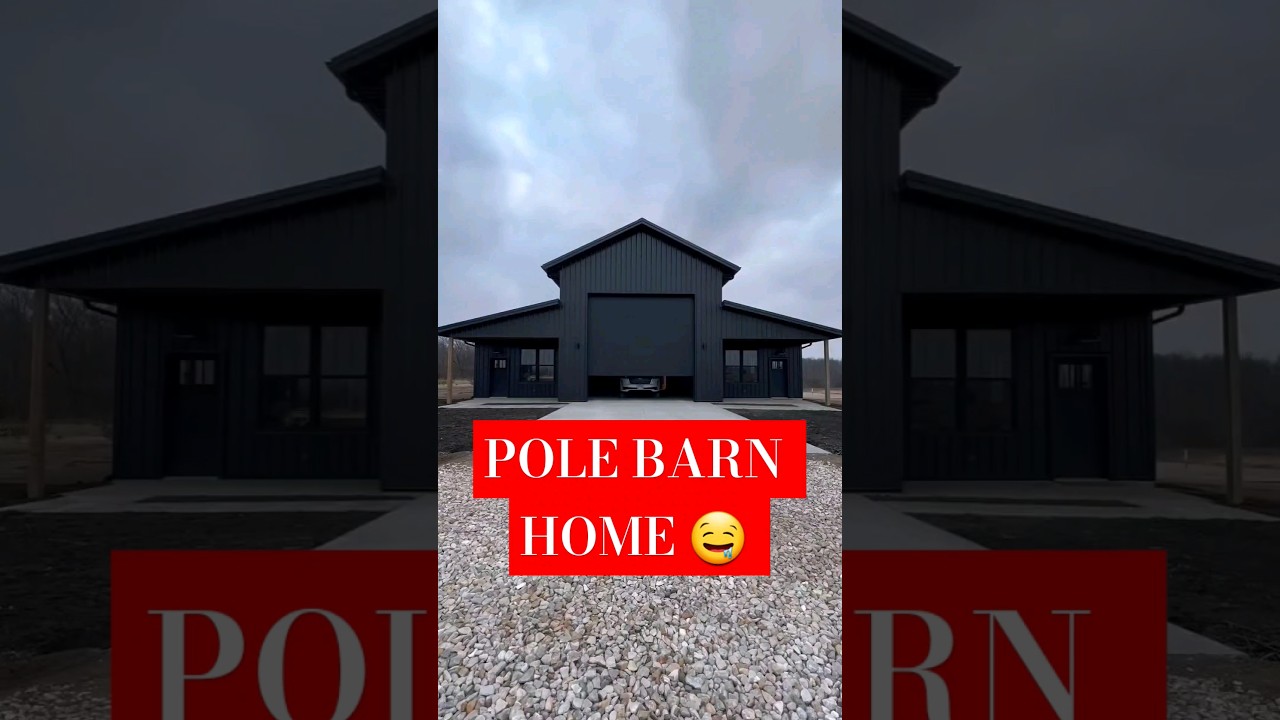 POLE BARN HOME ( BARNDOMINIUM LIVING ) #barndominium #homedesign #hometour #homedesign