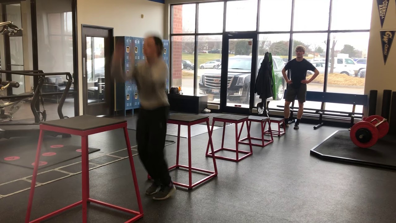 Box Jump Over Drill