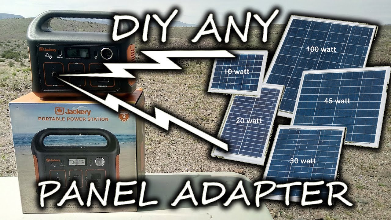 Use ANY SOLAR PANEL For JACKERY And Other POWER STATIONS! How To DIY ADAPTER CABLE
