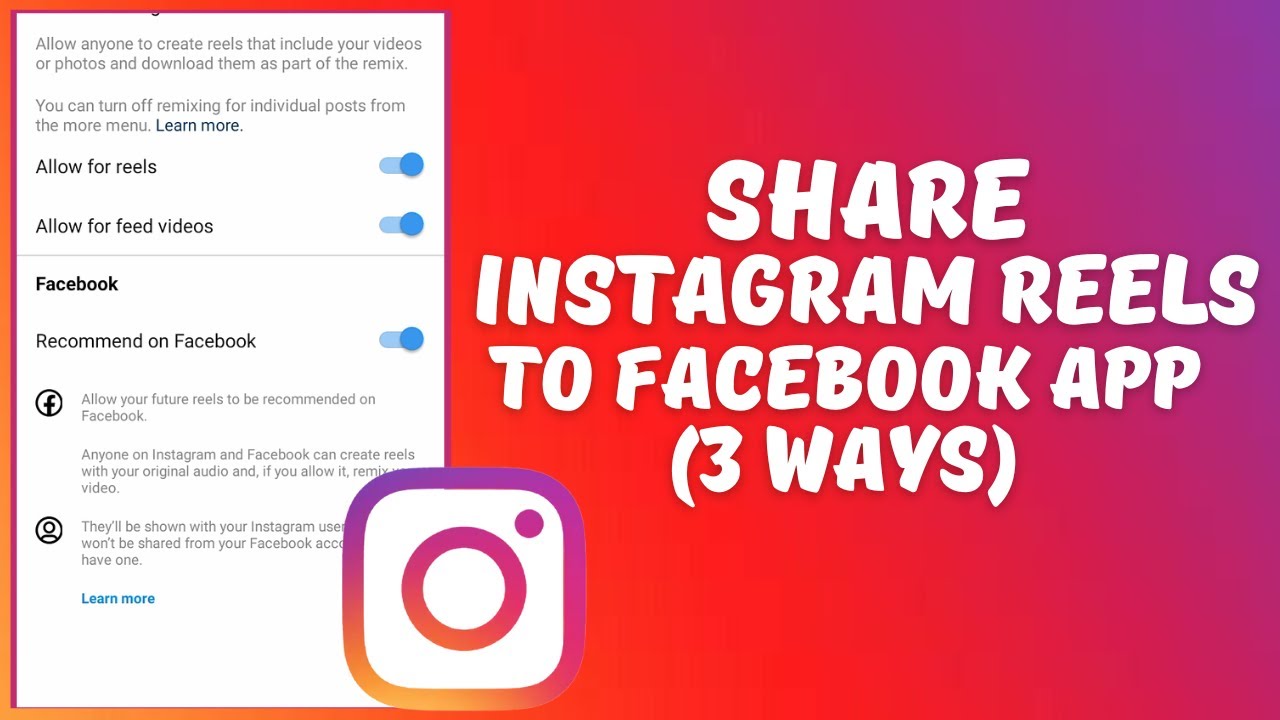 How To Share Instagram Reels To Facebook (3 ways)