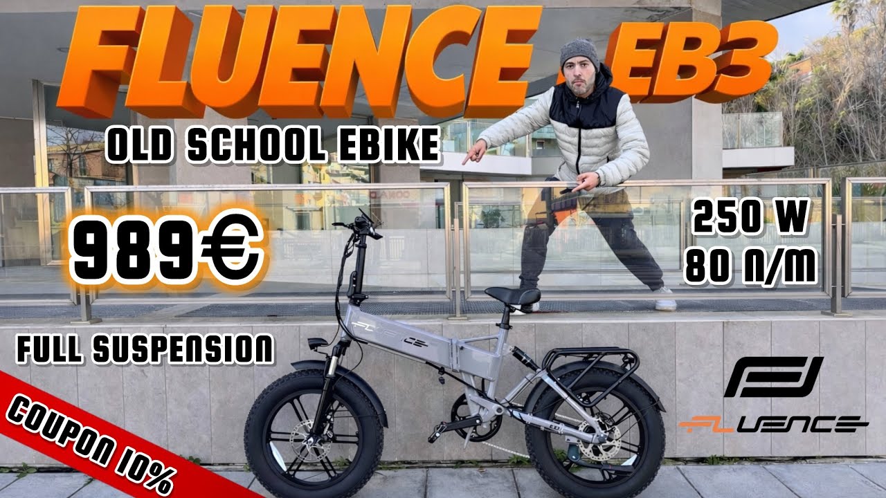 Pazzesca! QUALITÀ/PREZZO Incredibile! FLUENCE EB3 - Bici elettrica ECONOMICA e LEGALE - Che POTENZA!