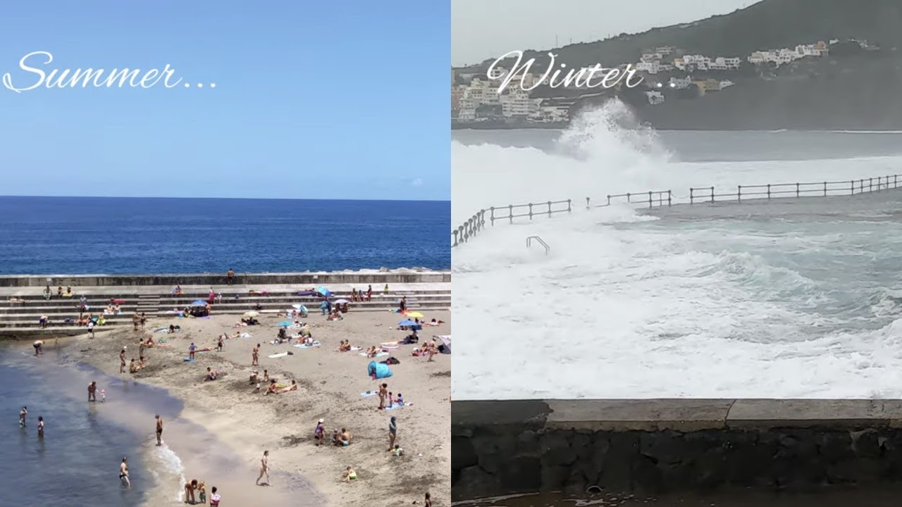 Bajamar, Tenerife is very different in summer and winter.