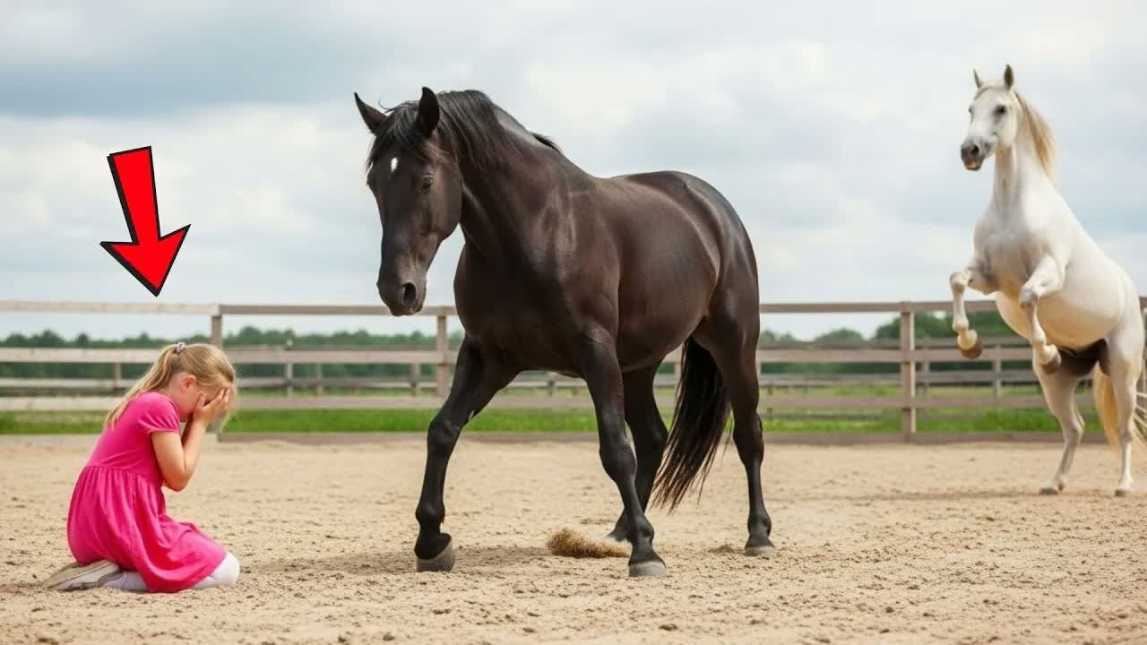 ELE COLOCOU SUA FILHA AUTISTA NA FRENTE DO CAVALO MAIS PERIGOSO… O FIM DEIXOU TODOS SEM PALAVRAS