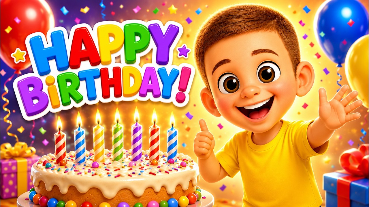 🎉 Happy Birthday Song 🎂🎈 | Sing Along Birthday Fun for Kids