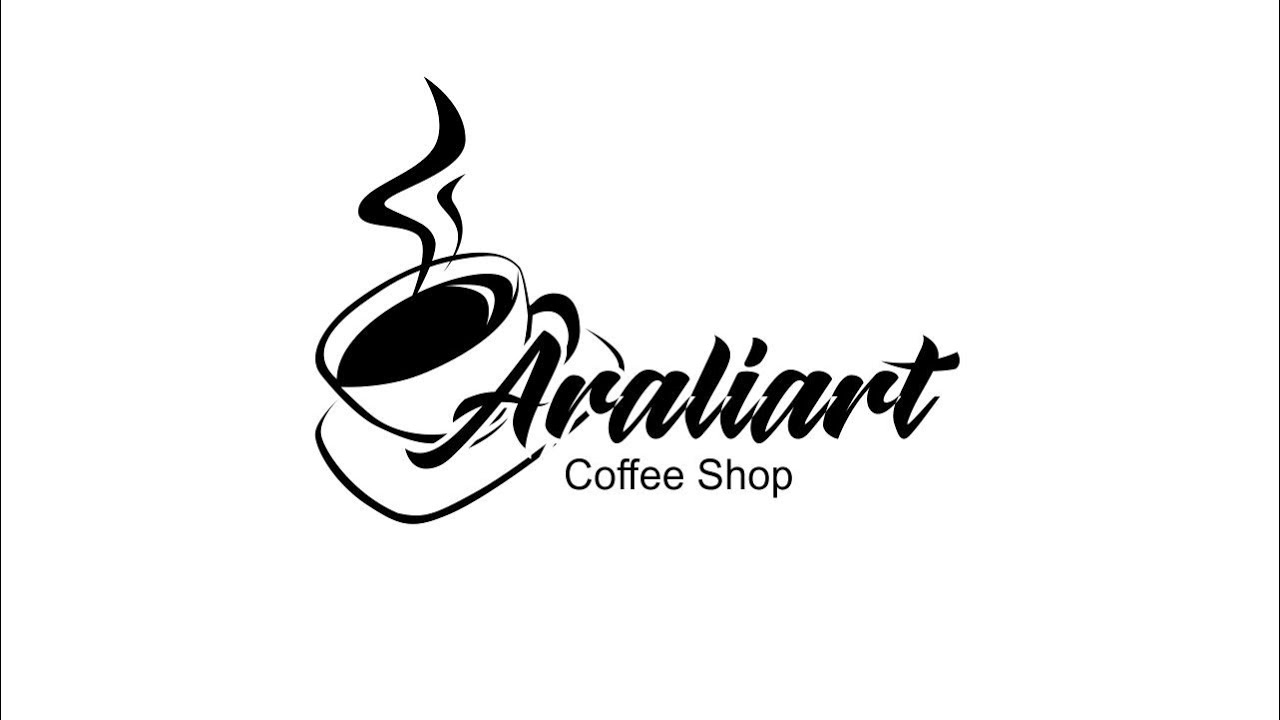 how to draw Coffee Logo from real coffee photo