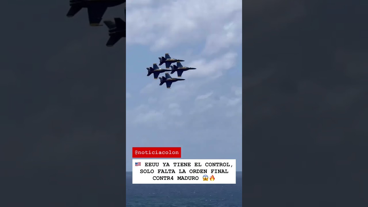 Solo hace falta la orden: Aviones de guerra estadounidenses sobrevuelan Venezuela #venezuela #eeuu
