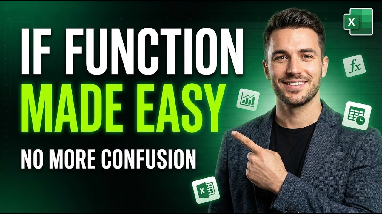 IF FUNCTIONS IN EXCEL | EXCEL TUTORIALS FOR BEGINNERS #ExcelShorts#LearnOnYouTube#SkillUp#HighIncome