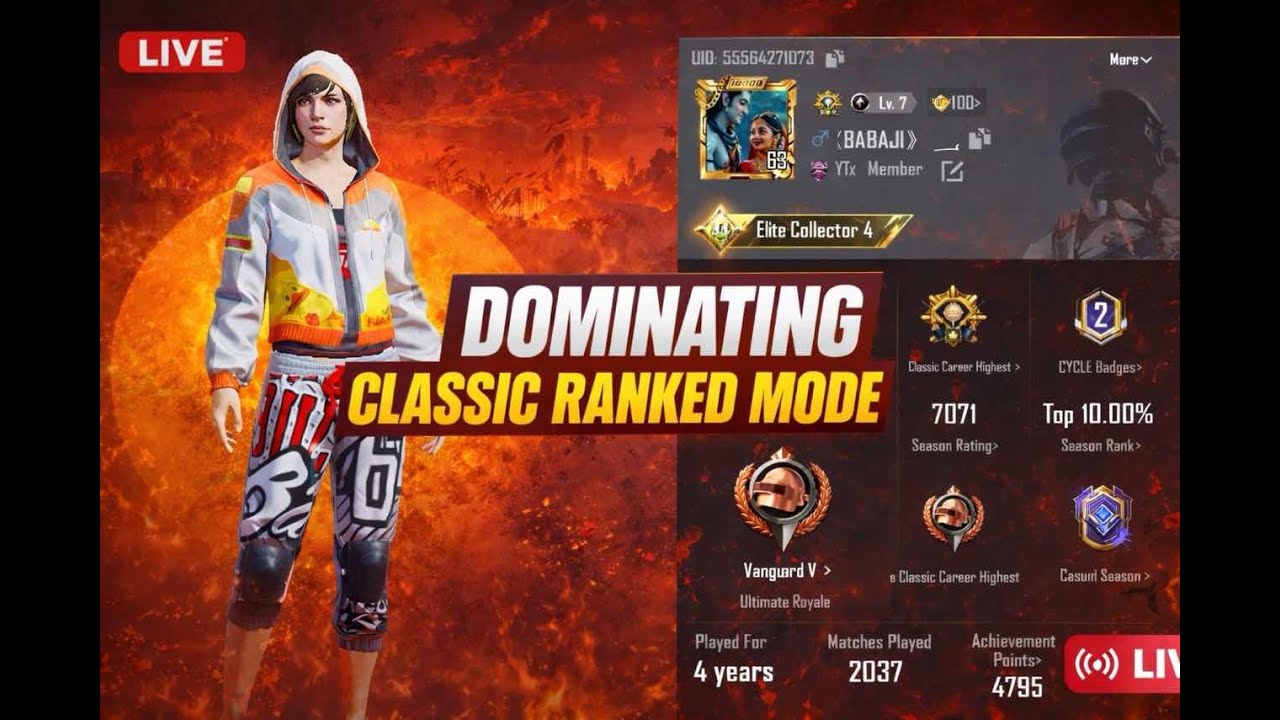 😱 BGMI Live | Classic Ranked Erangel | Full Masti & Gameplay