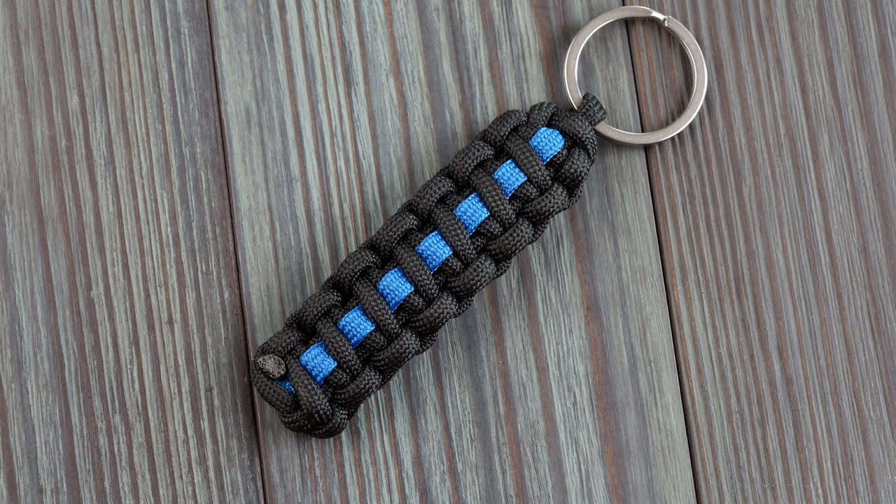Thin Line Paracord Keychain