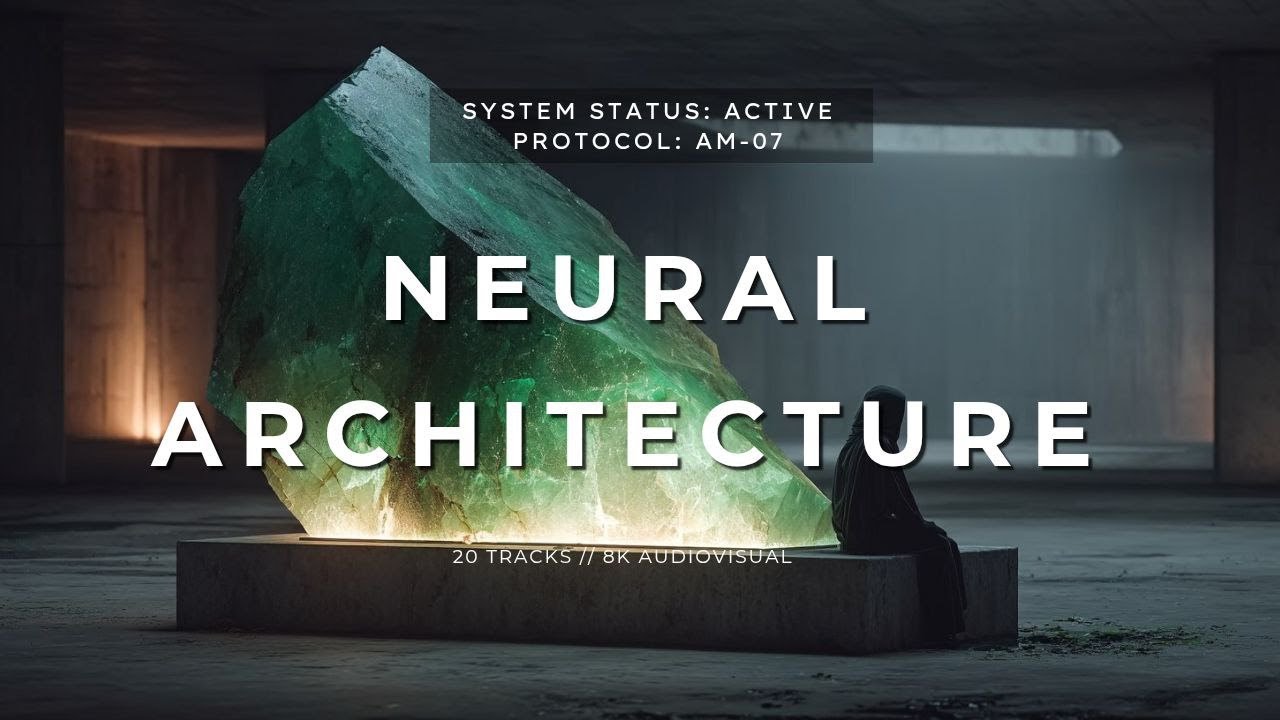 8K Sci-Fi Ambient — [ AM-07 ] NEURAL ARCHITECTURE — Deep Industrial Zen — Mind Mapping Space