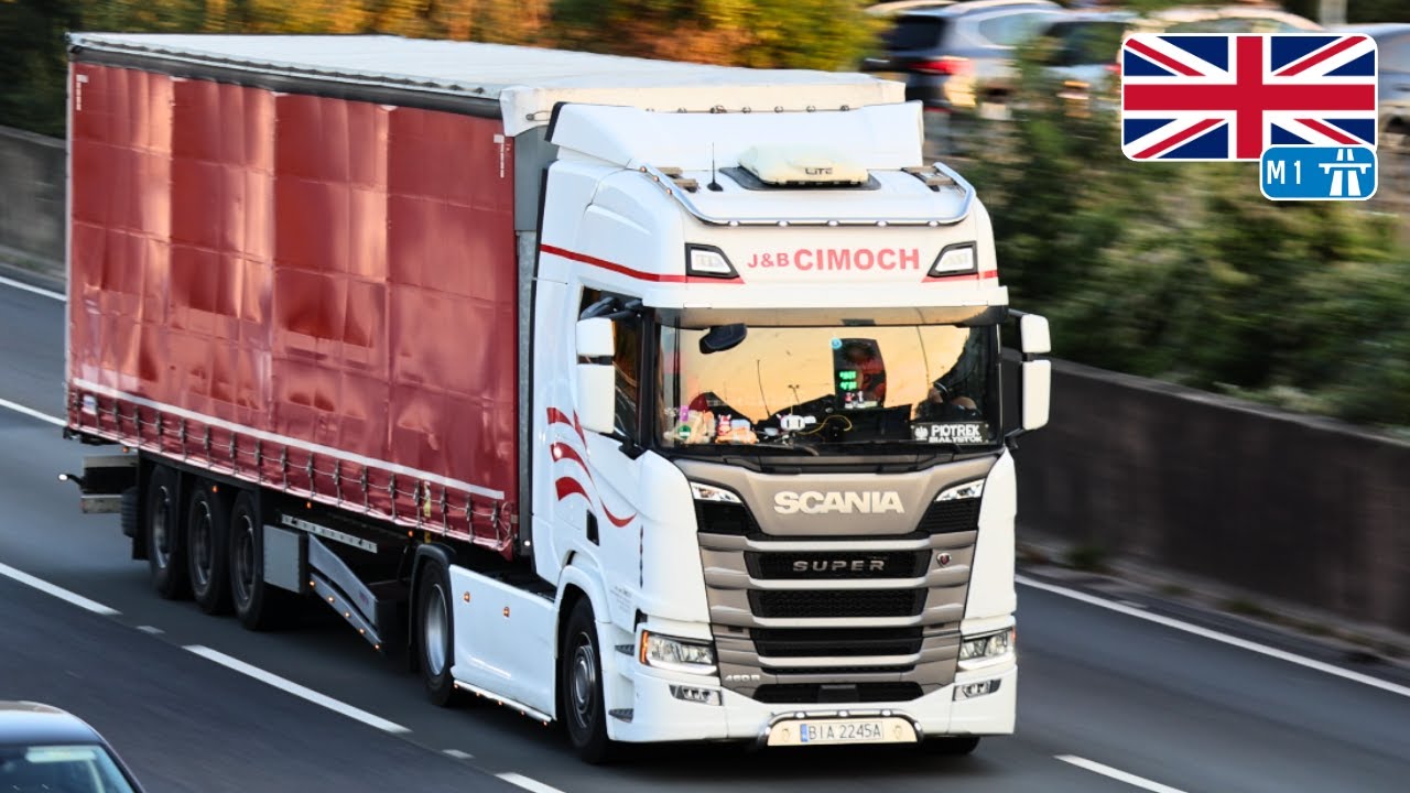 [ 4K ] M1 Truck Spotting - UK: Vol. 74