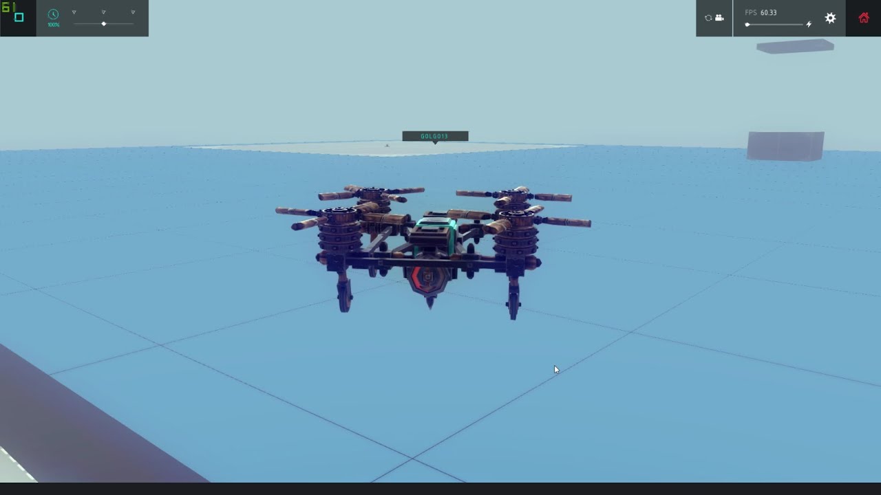 Besiege Auto Stabilizer test with various aircraft
