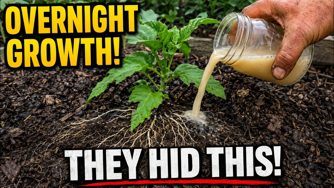 Roots Will Immediately Explode And Triple Your Harvest — Water Once With This!