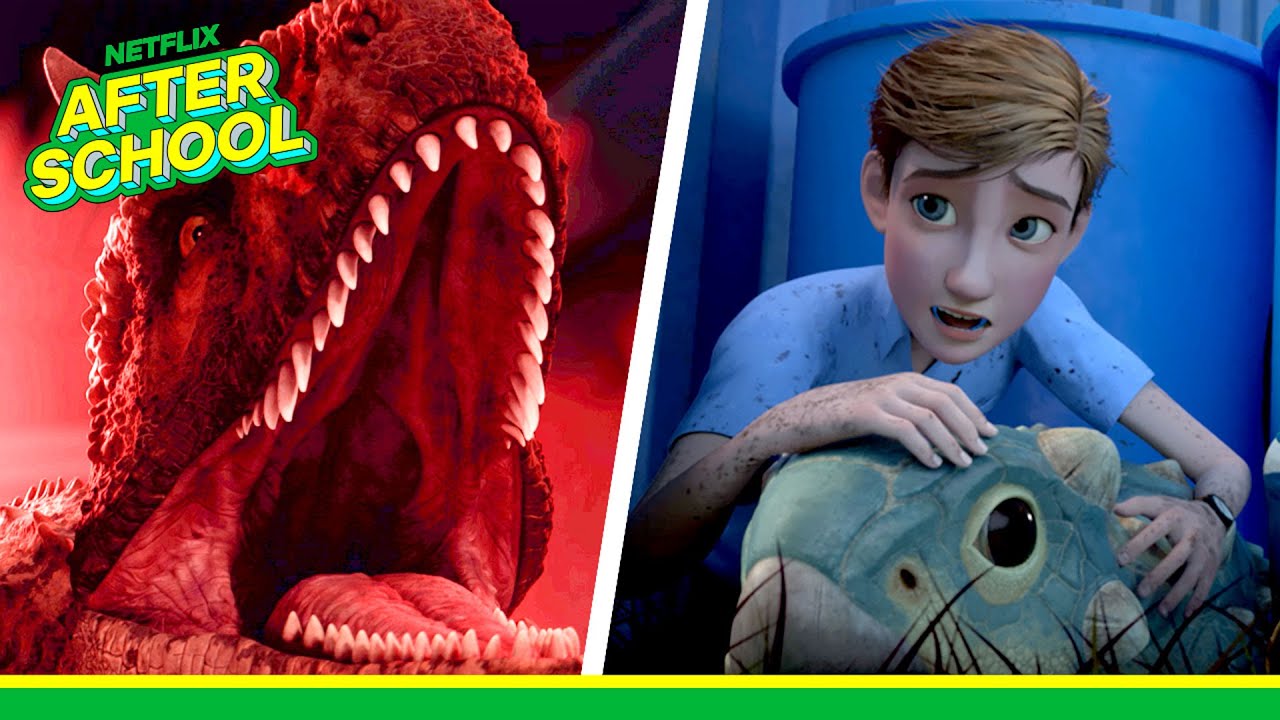 Best Dinosaur Hiding Spots & Sneaks 🙈 Jurassic World Camp Cretaceous | Netflix Family