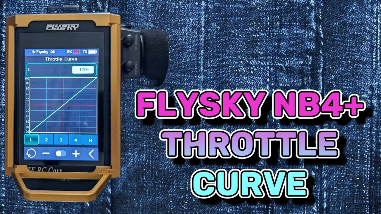 Flysky NB4+ Throttle curve set up guide.