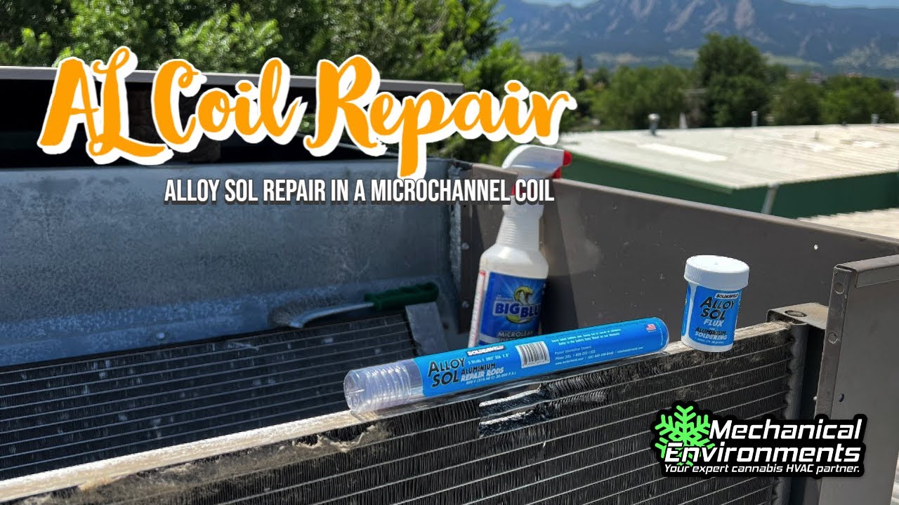 Making an emergency repair in a Microchannel aluminum coil using Solderweld's Alloy Sol