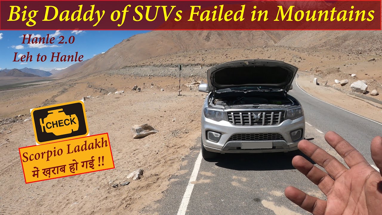 Scorpio - n broke down in Ladakh || Hanle 2.0 || EP:02 - Leh to Hanle || Failed in the mountains