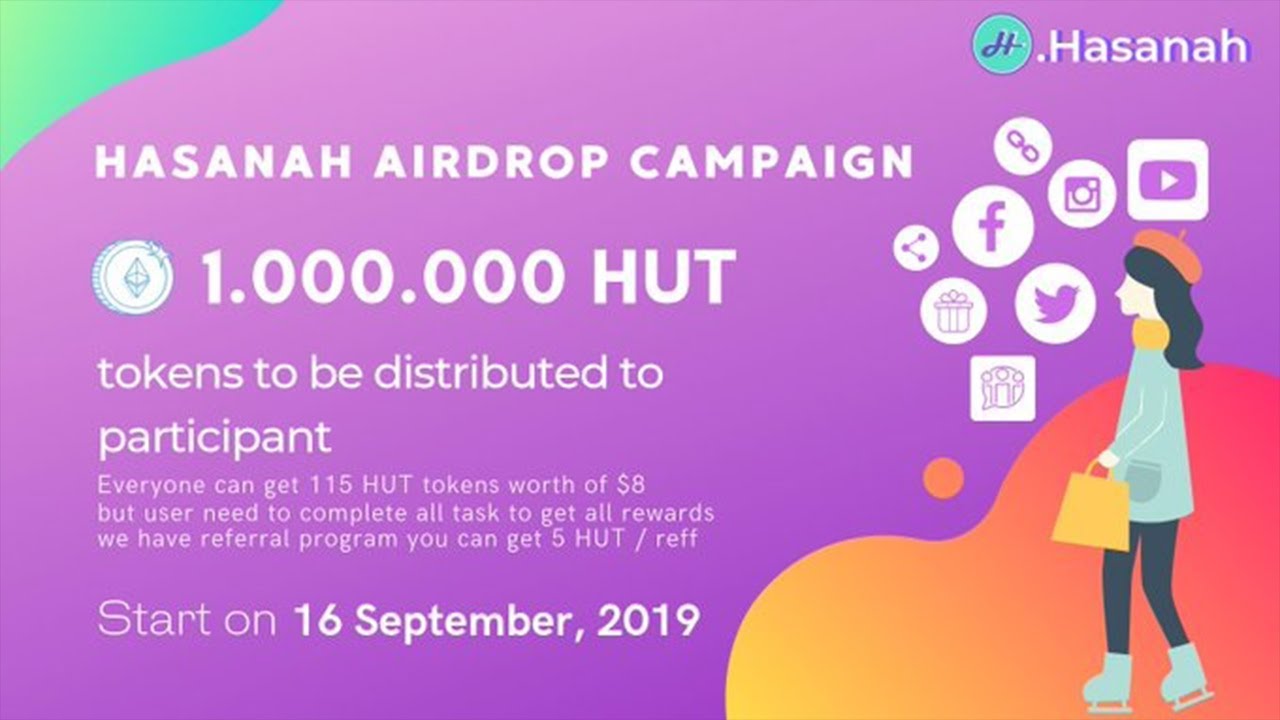 Ganhe U$8 D&oacute;lares Muito F&aacute;cil no Airdrop Bot .Hasanah !