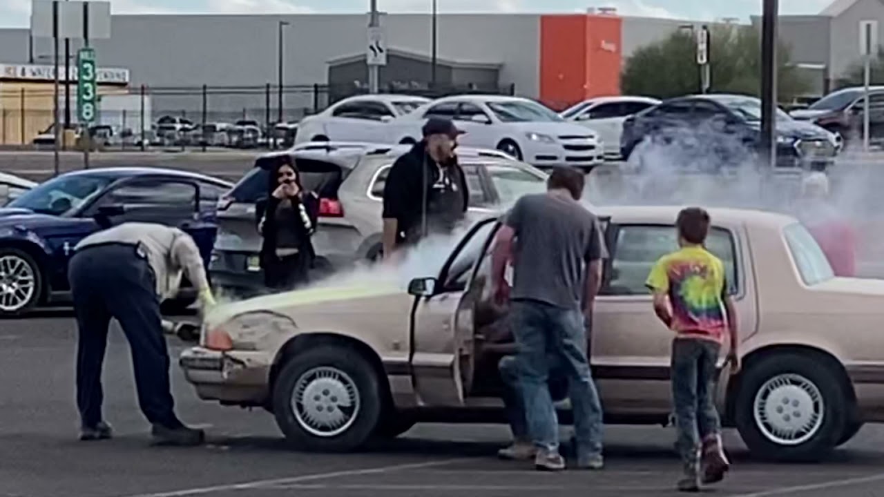 Car fire in Safford, Arizona