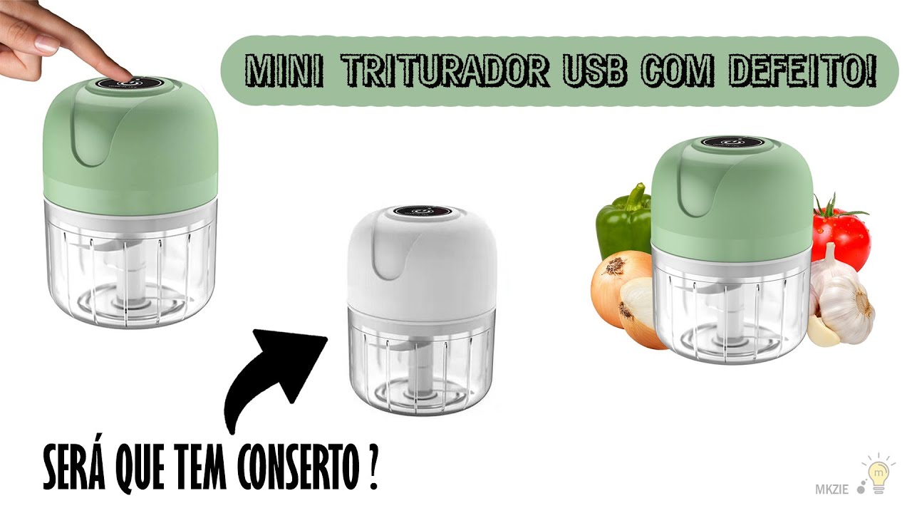Mini Triturador USB com defeito! Será que tem conserto ?