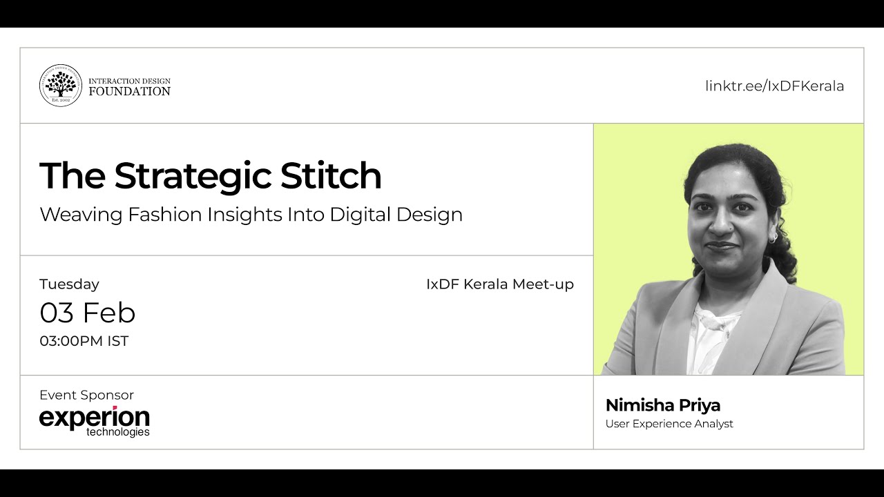 The Strategic Stitch: Weaving Fashion Insights into Digital Design - IxDF Kerala