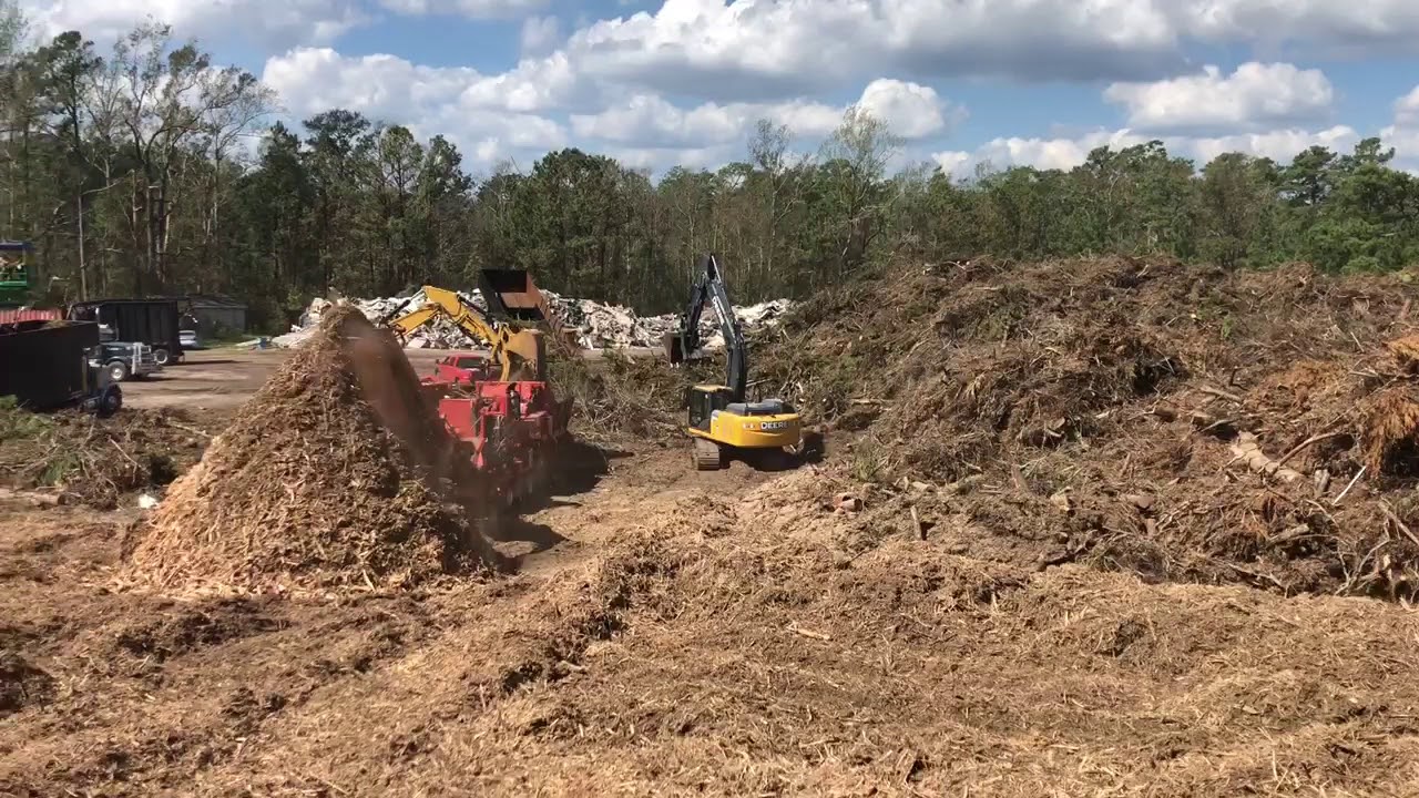 Hurricane Florence Clean-Up: Wood Waste Grinding