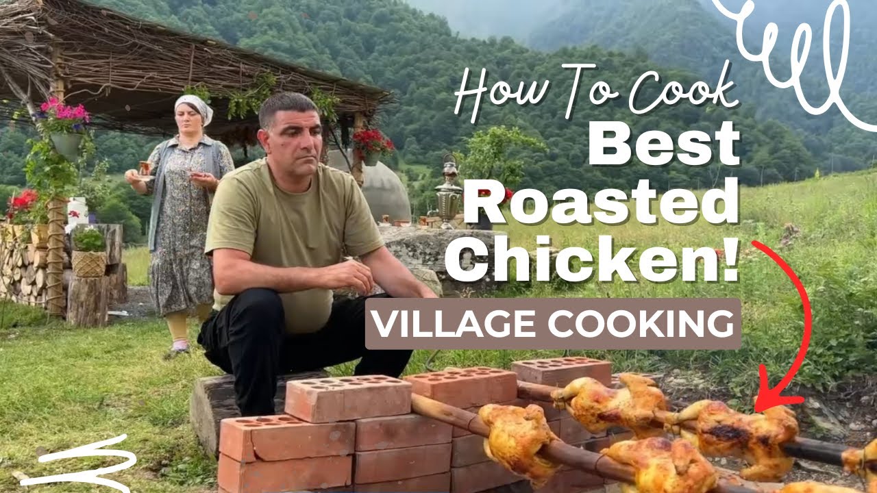 How to Cook The Best Roasted Chicken! Juicy Meat by Quiet Village Kitchen Recipe 