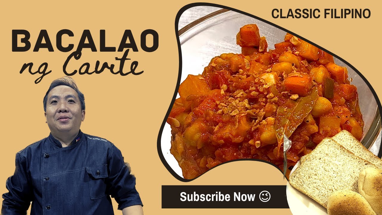 Bacalao: Cavite heritage recipe. Chef Ramon Jorge.