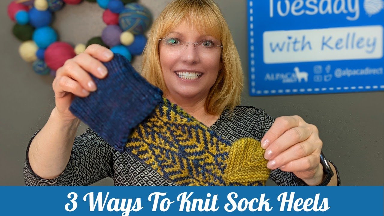 3 Different Sock Heels For Toe Up Socks | Technique Tuesday