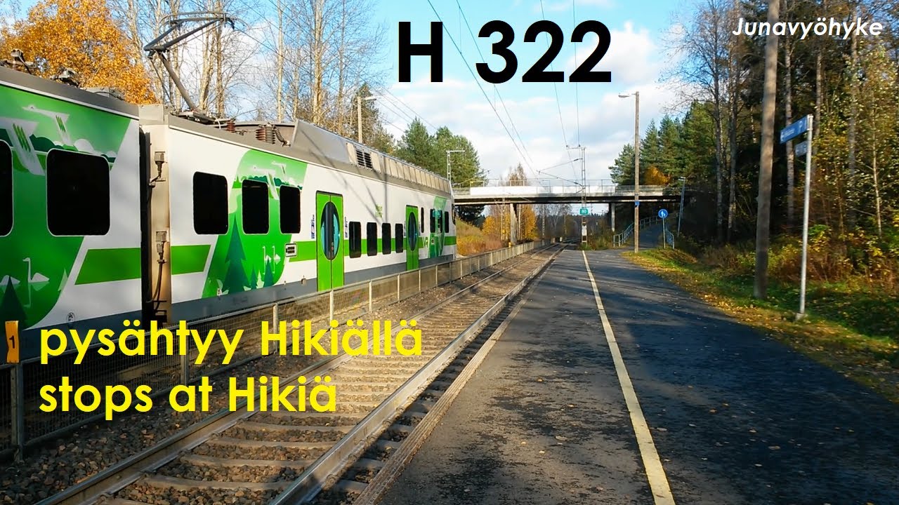 Taajamajuna 322 pys&auml;htyy Hiki&auml;ll&auml; | Regional train 322 stops at Hiki&auml;