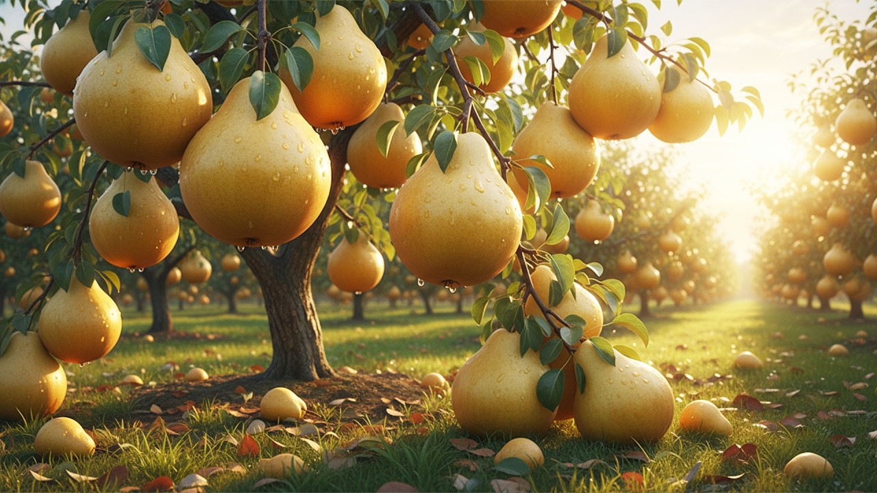 The Secret of Bartlett Pears: From Green Harvest to Golden Sweetness | Modern Fruit Farming