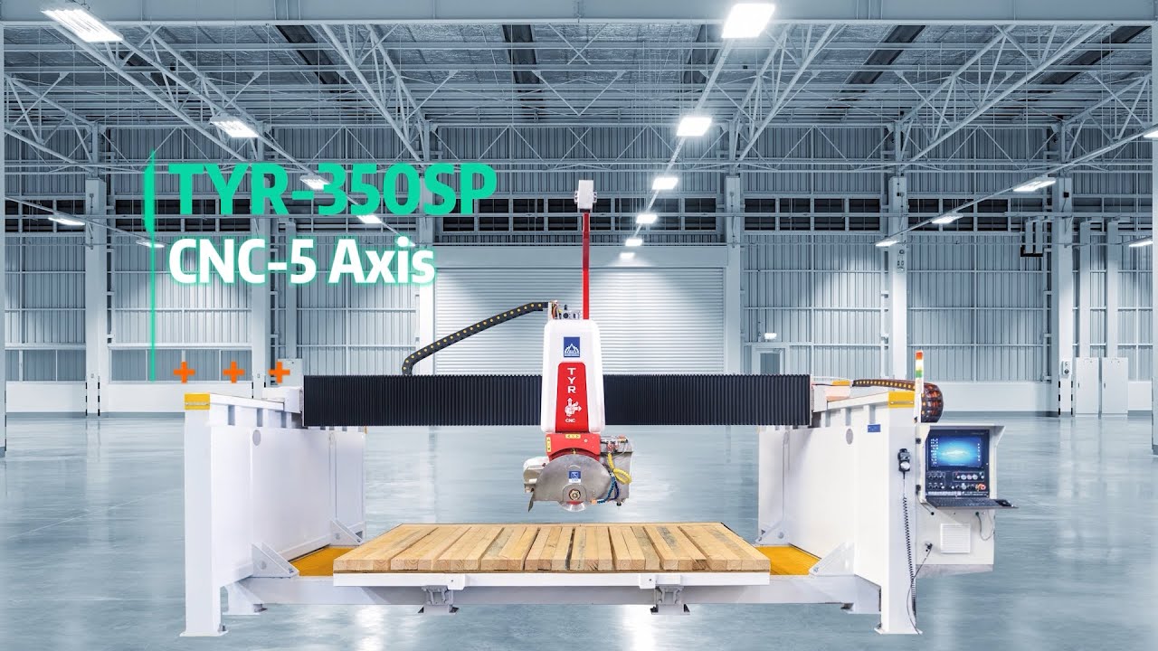 SHENGDA Stone Machinery ｜TYR CNC 5-axis bridge cutter