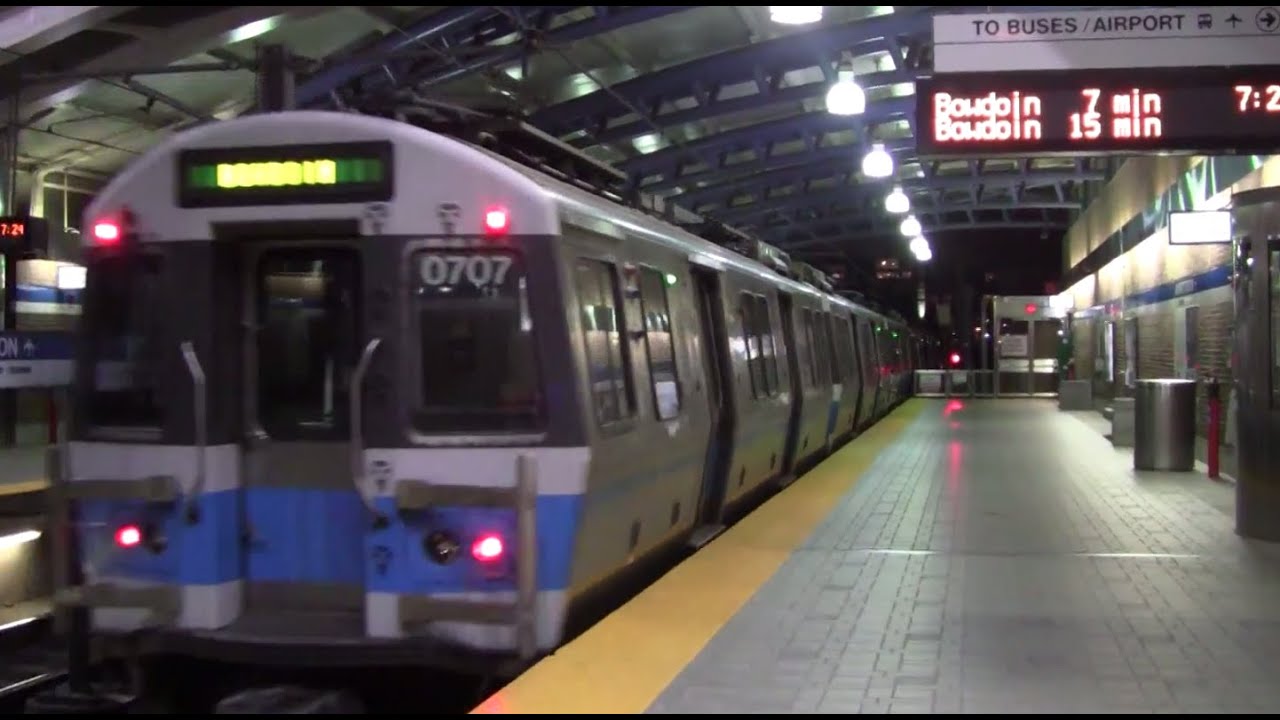 ᴴᴰ MBTA Blue Line Action at Airport