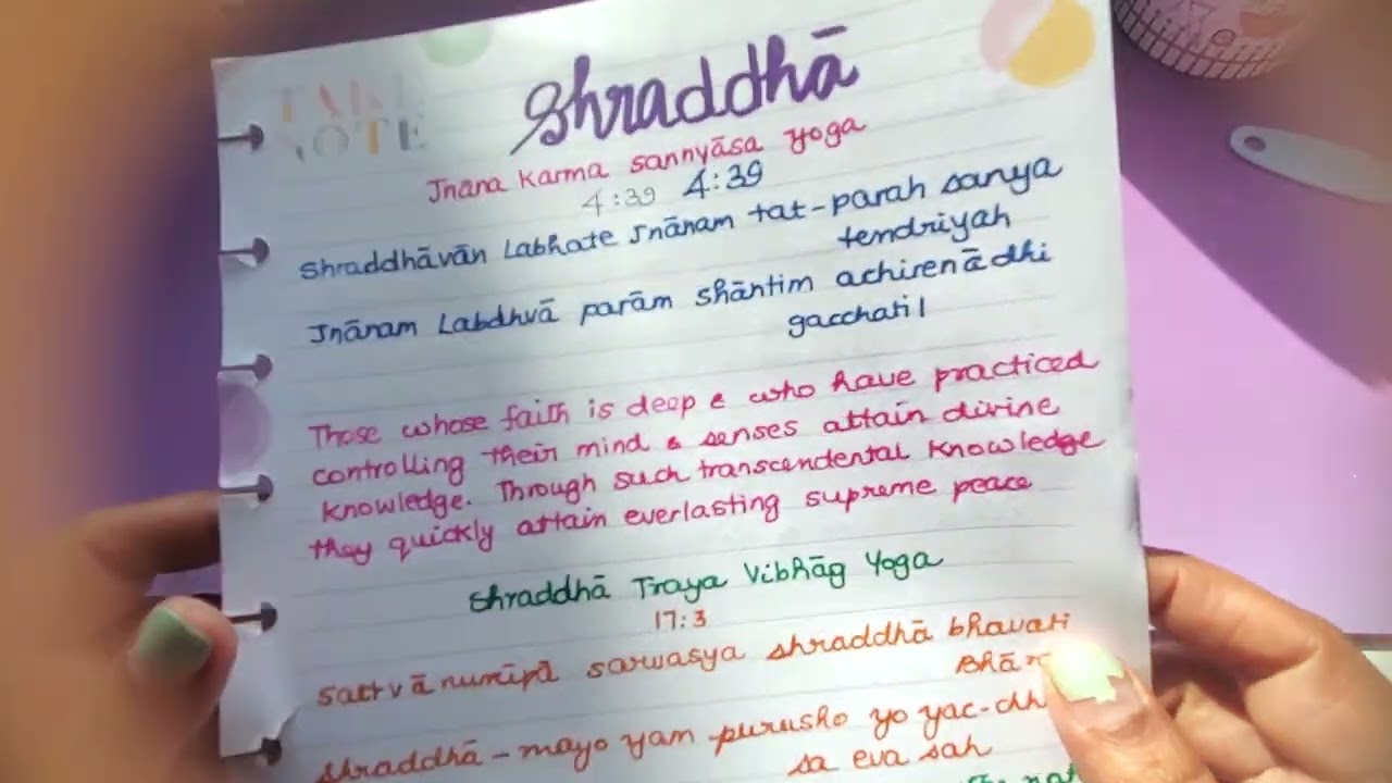 Bhagavad Gita Journaling theme April 2025