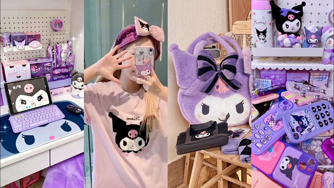 kuromi 💜💜stationery haul |ASMR #cindyasmr