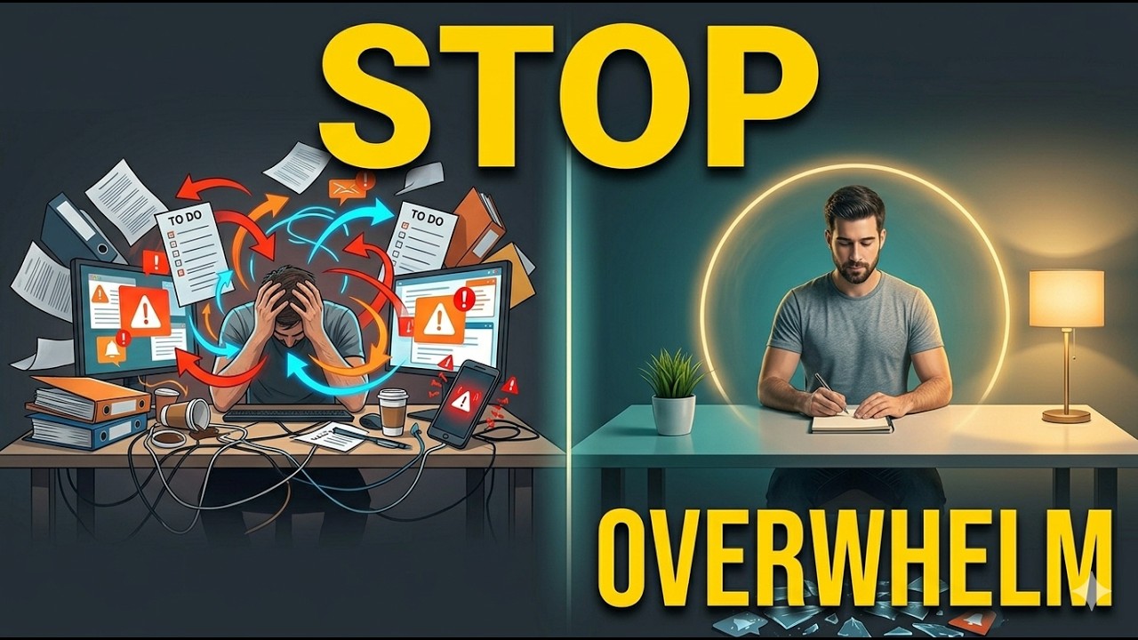 STOP Overwhelm: Master Focus, Organization, & Simplify Life (8 Proven Techniques for Productivity)