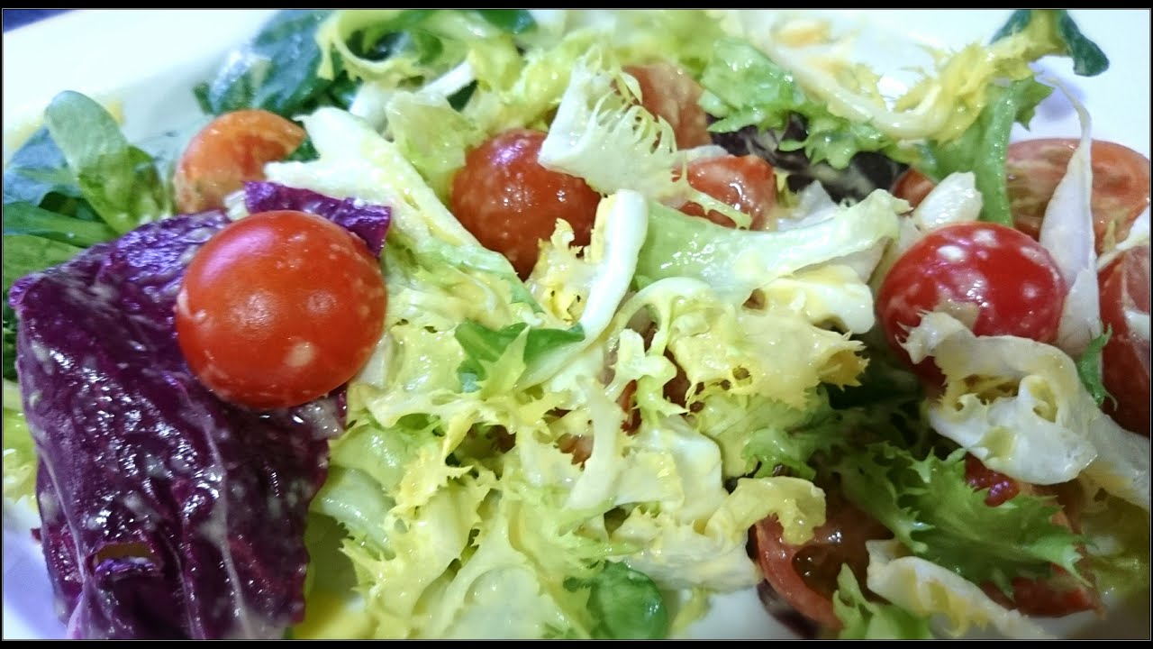 ENSALADA CON VINAGRETA DE MANGO