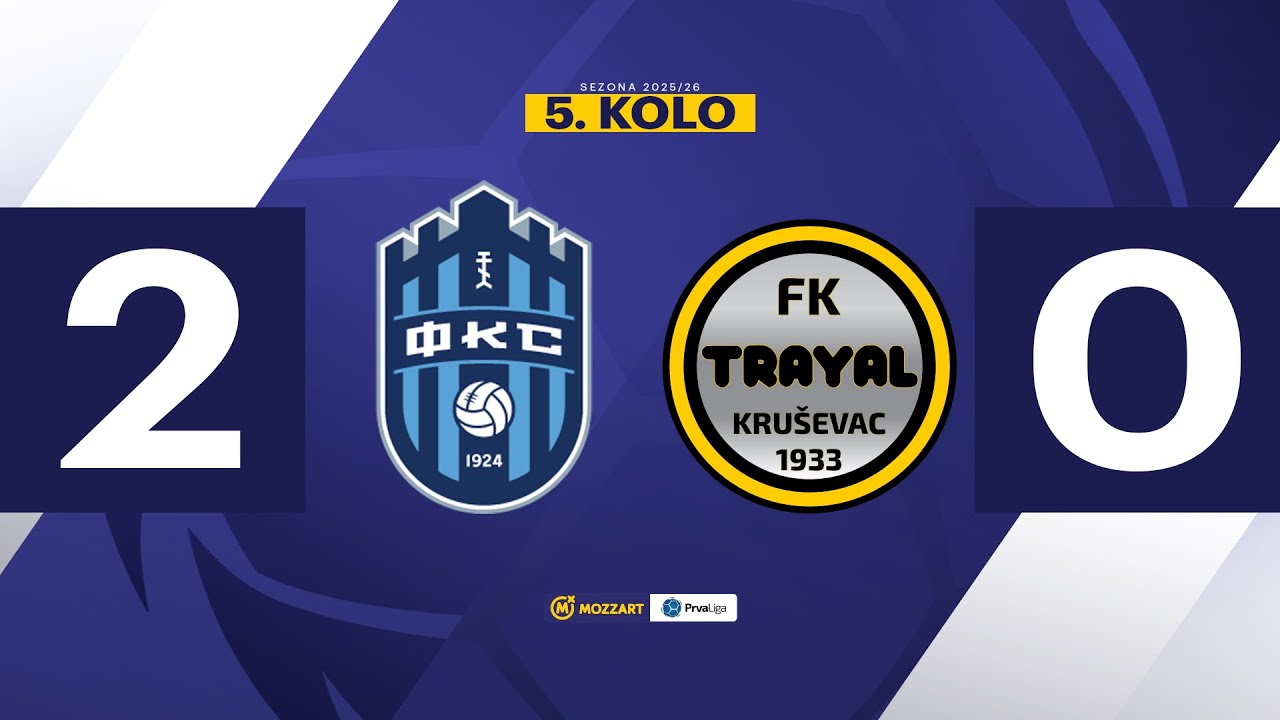 MBPLS 2025/26 - 5.Kolo: SMEDEREVO 1924 –  TRAYAL 2:0 (1:0)