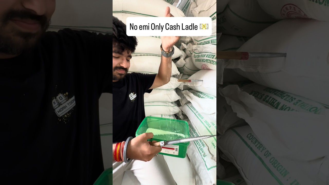 No Emi Only Cash Ladle 💰 💴 #shorts #sugar #ratehike #trending