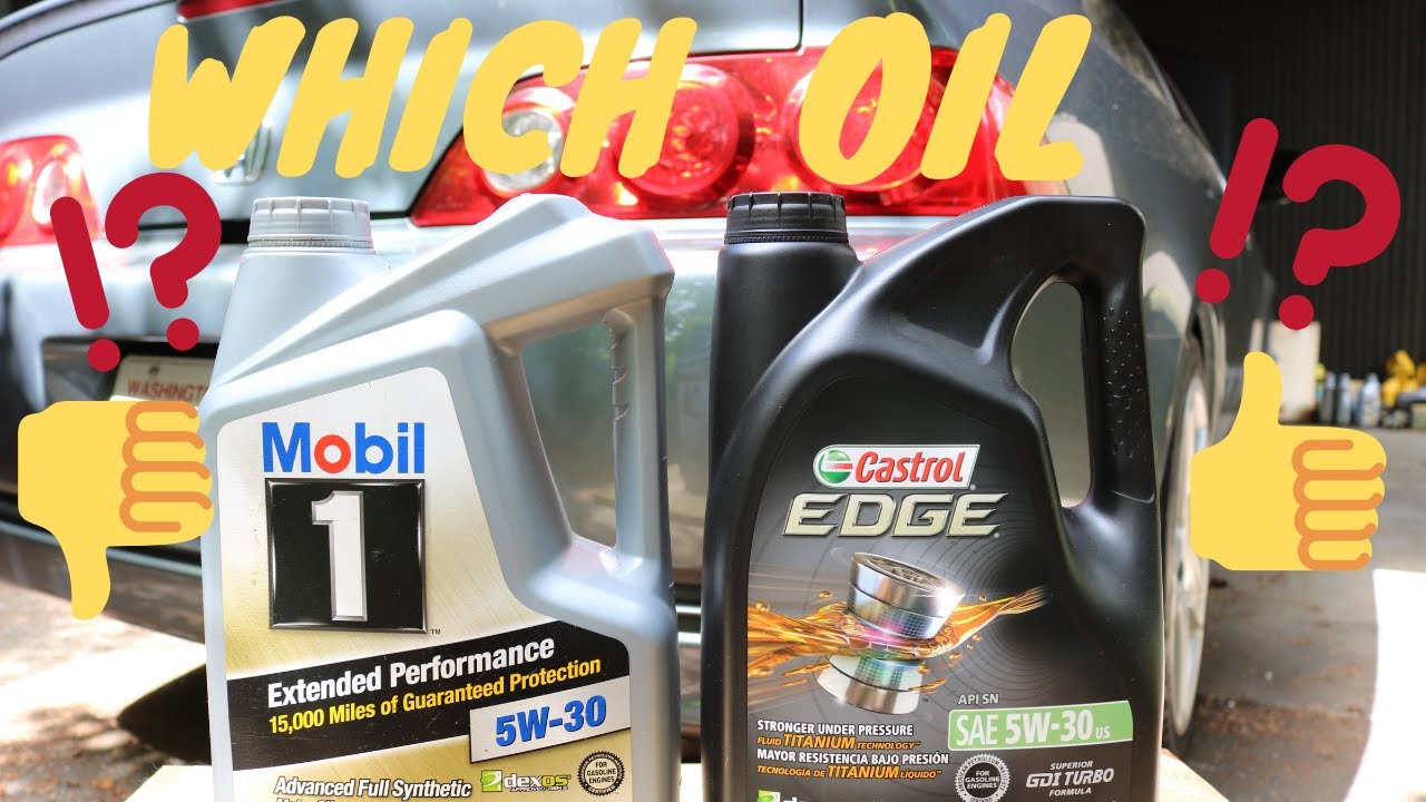 Which Oil Performs Better on my RSX? Castrol EDGE vs Mobil 1