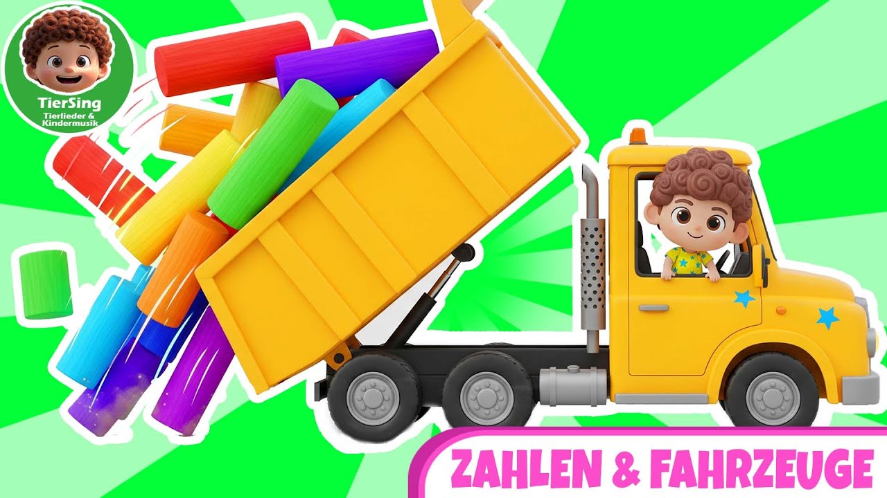Zählen mit Freude 🚚 | Zahlen lernen mit Getreidewagen 🎵 TierSing – Kinderlieder & Lernlieder
