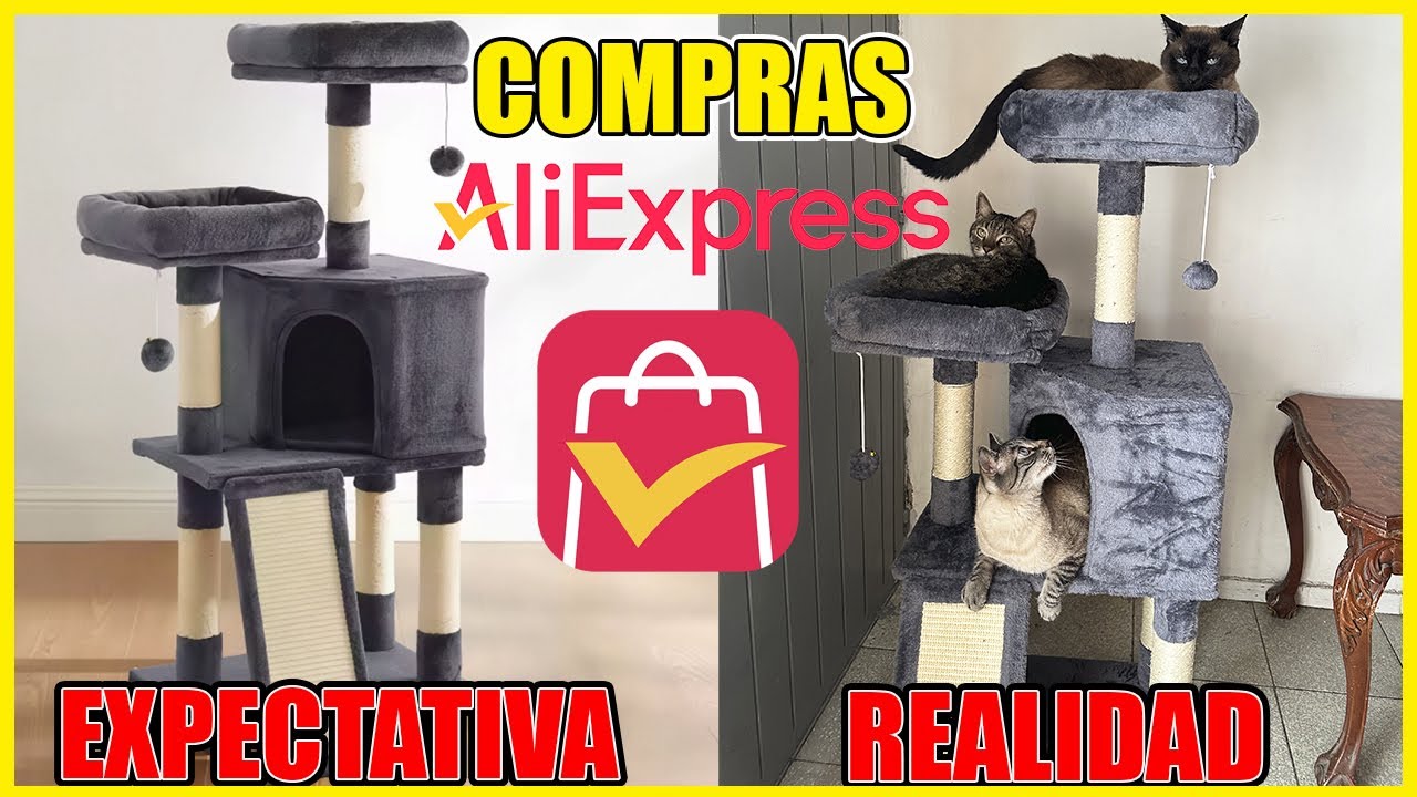 ¡Mis GATOS Tienen NUEVO RASCADOR! 🐱 + COSAS Locas Que pedí En ALIEXPRESS 😹