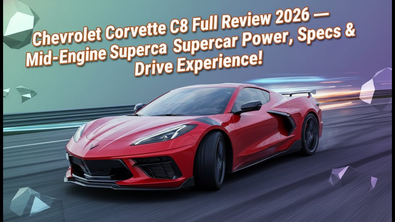 Полный обзор Chevrolet Corvette C8 2026 — среднемоторный суперкар: мощность, характеристики и впе...