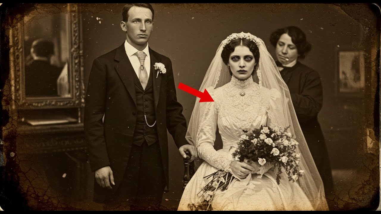 Foto de boda, 1881. Al ampliarla con zoom descubren: la novia ya estaba muerta...