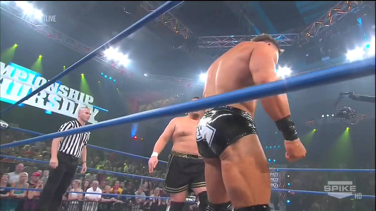 TNA Impact 10/25/12 samoa joe vs robbie T Title match
