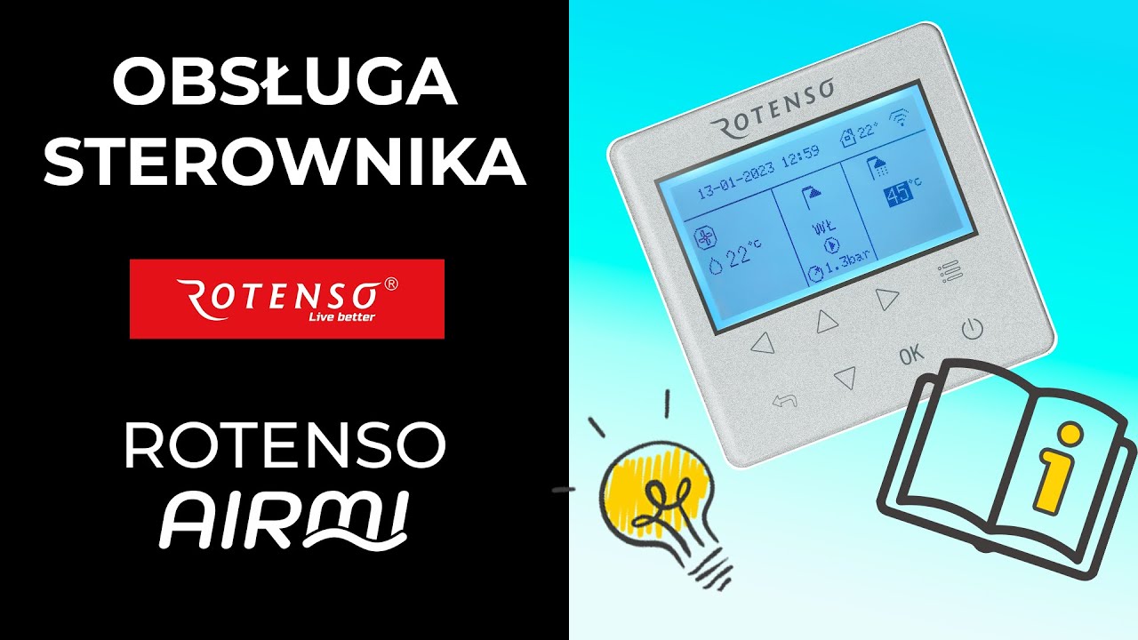 ⚙️STEROWNIK do ROTENSO AIRMI - Obsługa, Konfiguracja, Sterowanie, Wskaz&oacute;wki