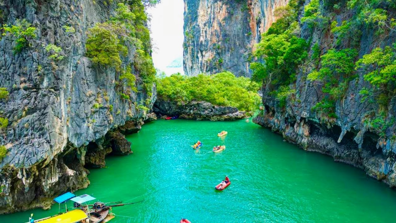 Unreal Cave Canoeing in Phang Nga Bay 🇹🇭 | Hidden Lagoons & James Bond Island Adventure!