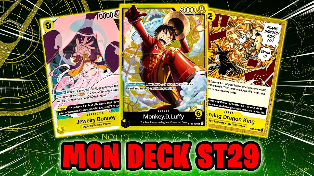 Mon deck Luffy Egg Head ST29 | One Piece Card Game